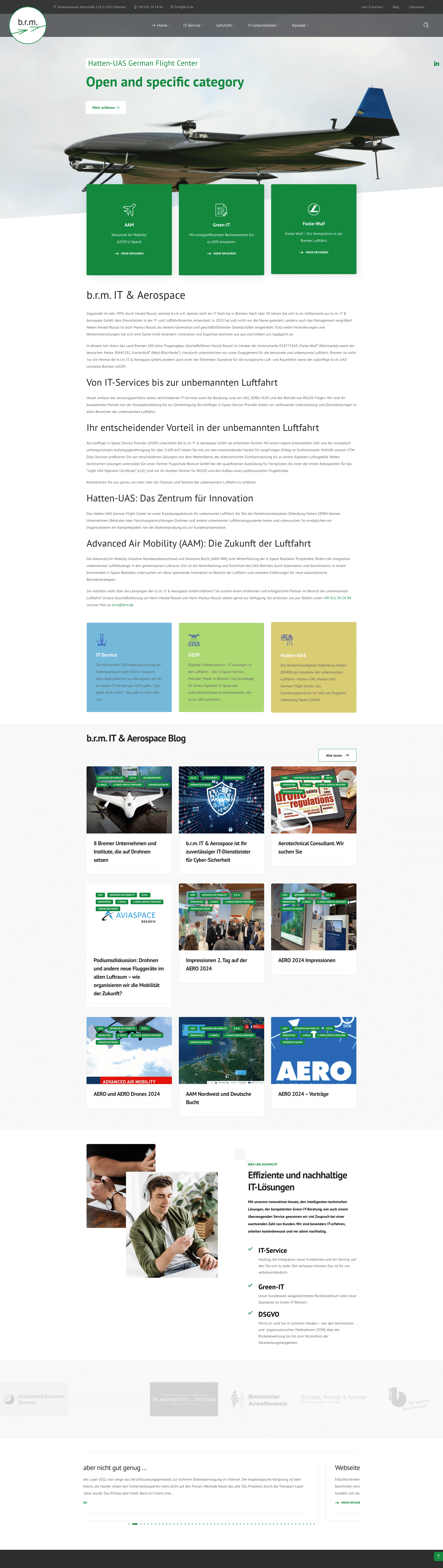 Website Relaunch brm IT & Aerospace GmbH
