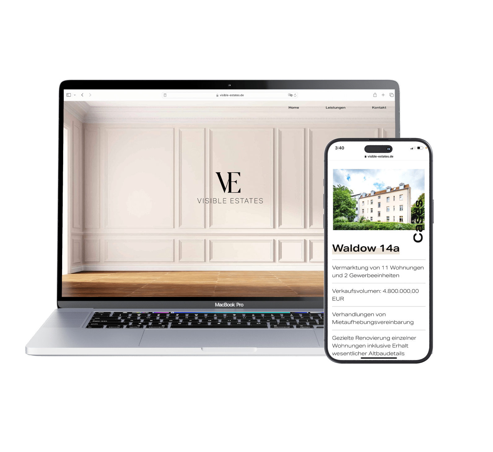 Webdesign Website-Erstellung Visible Estates