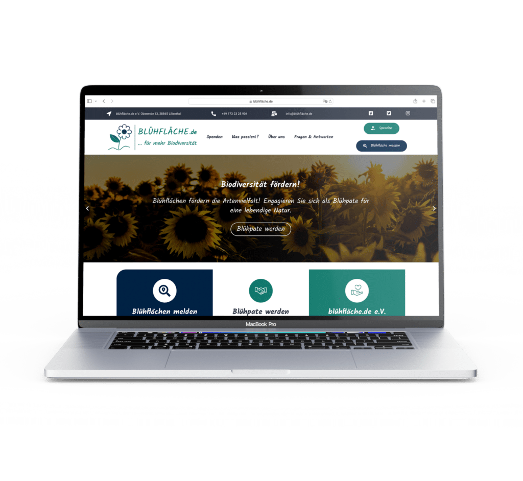 Website-Relaunch blühfläche.de e.V.