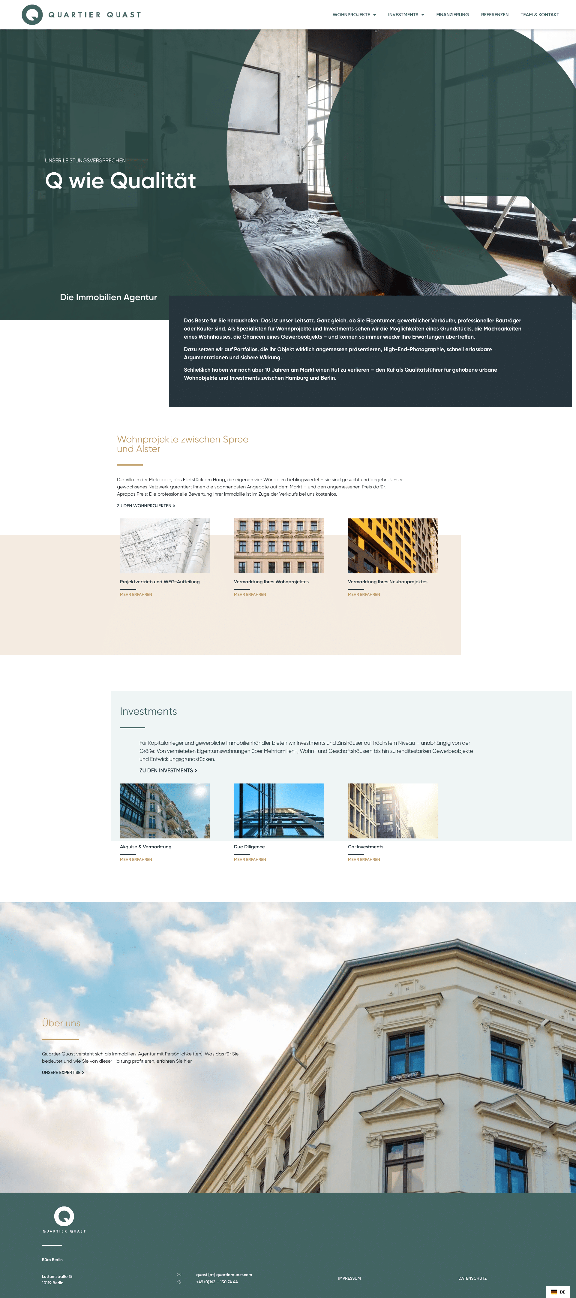 Website-Relaunch Quartier Quast